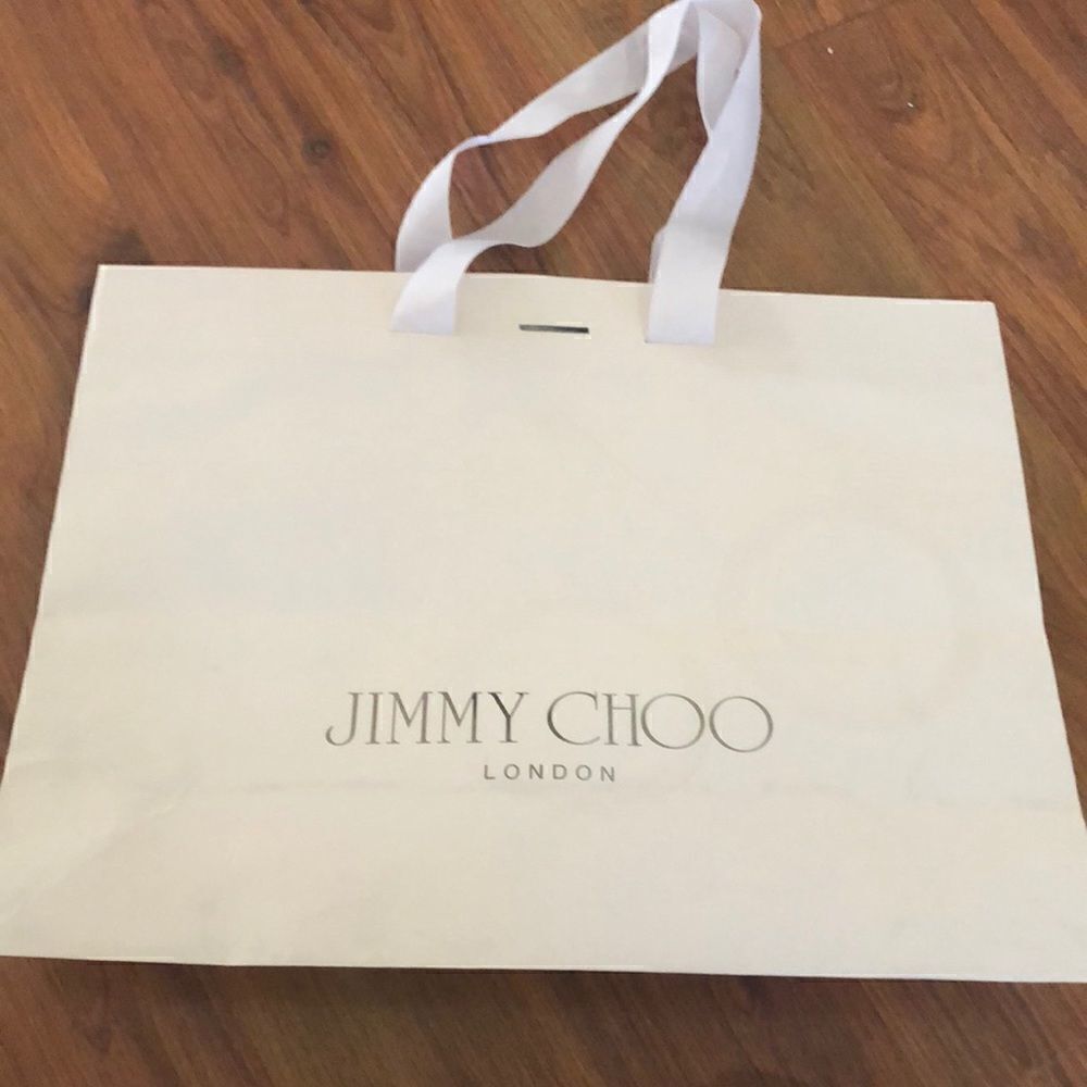 Jimmy Choo shopping bag paper.